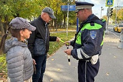 Сотрудники Госавтоинспекции Юго-Восточного округа провели информационно-профилактическую акцию «Пожилой пешеход»